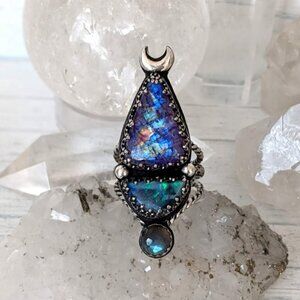 Opal statement ring